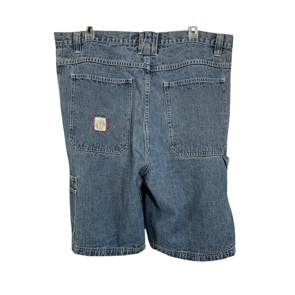 Vintage OTB One Tough Brand Mens Denim Shorts Size 38 Jean Bermuda Casual